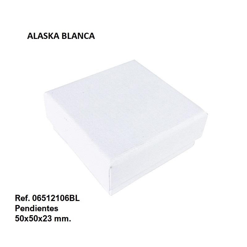 Alaska WHITE pendientes 50x50x23 mm.